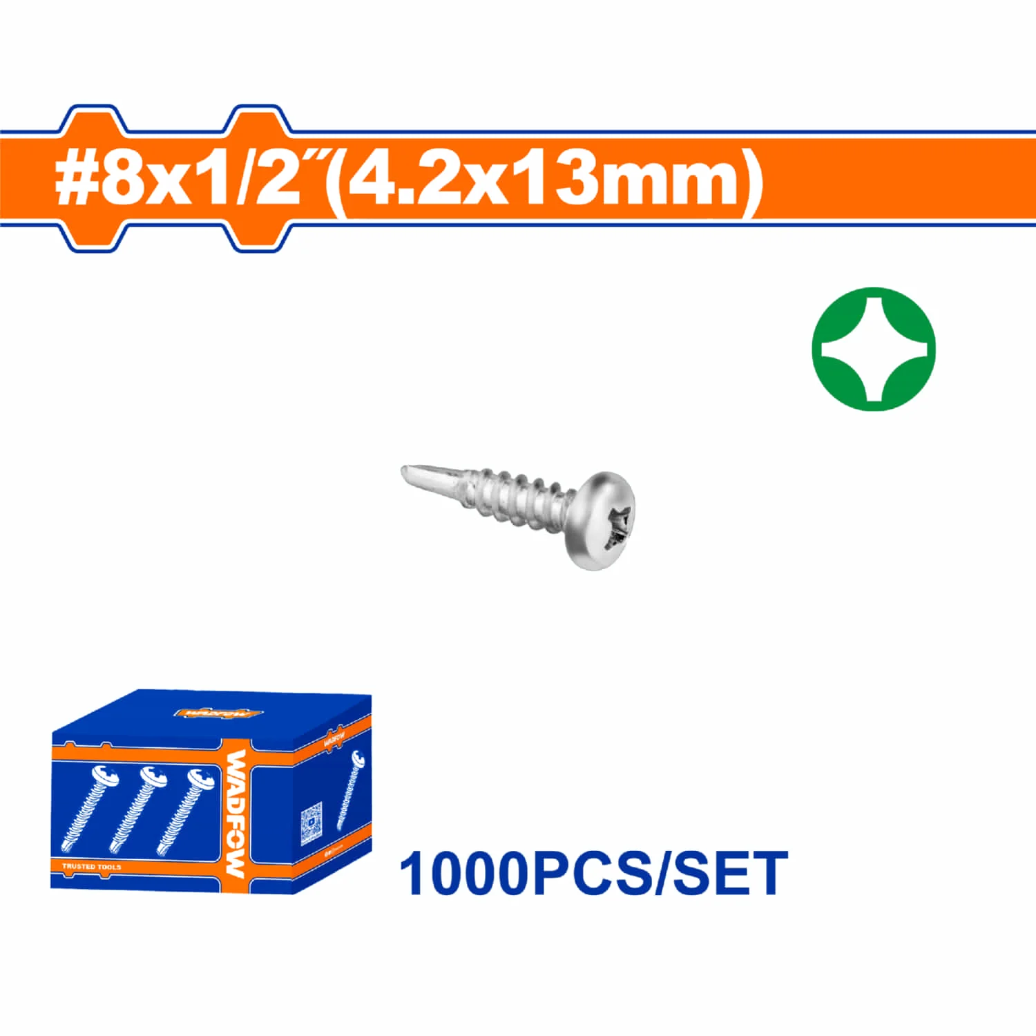 Tornillos Punta Broca  Phillips Avellanado. Acabado Zinc. Para Perforar - Image 3