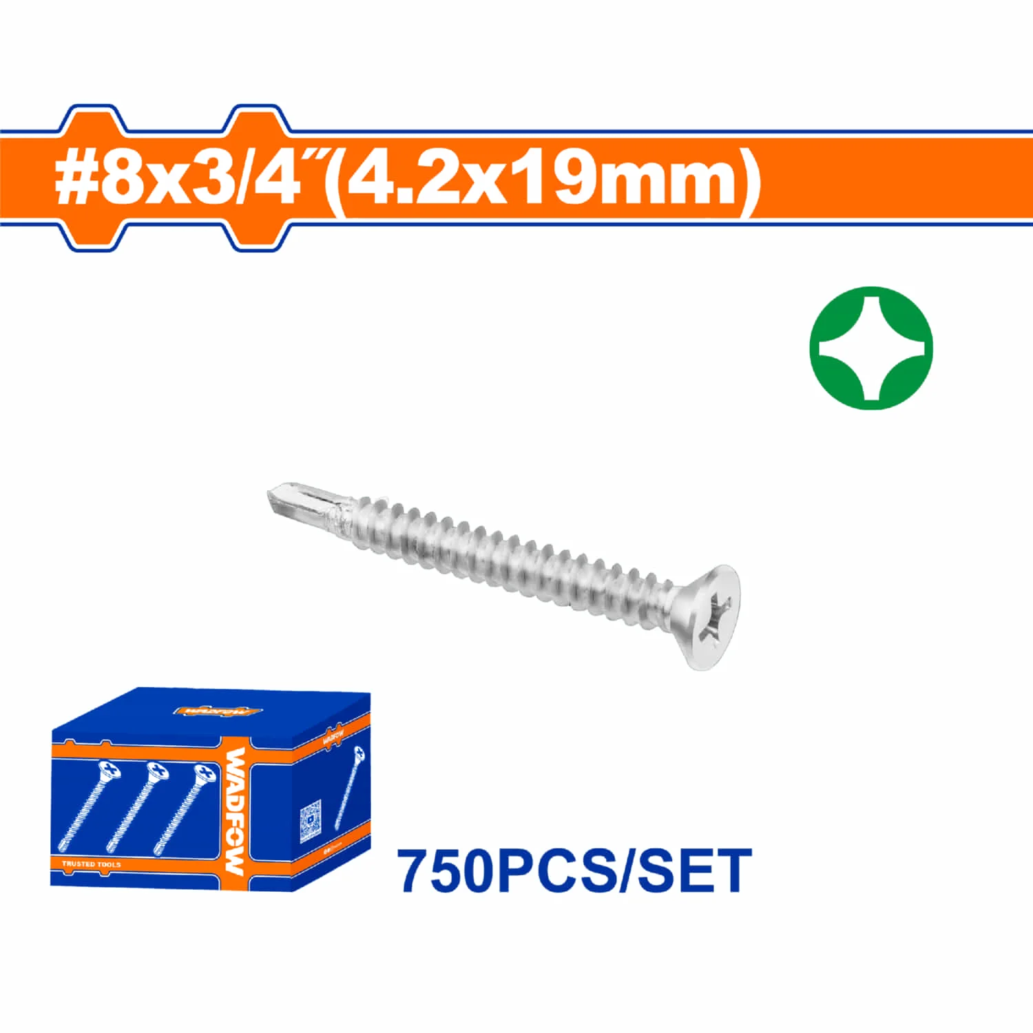 Tornillos Punta Broca  Phillips Avellanado. Acabado Zinc. Para Perforar - Image 4