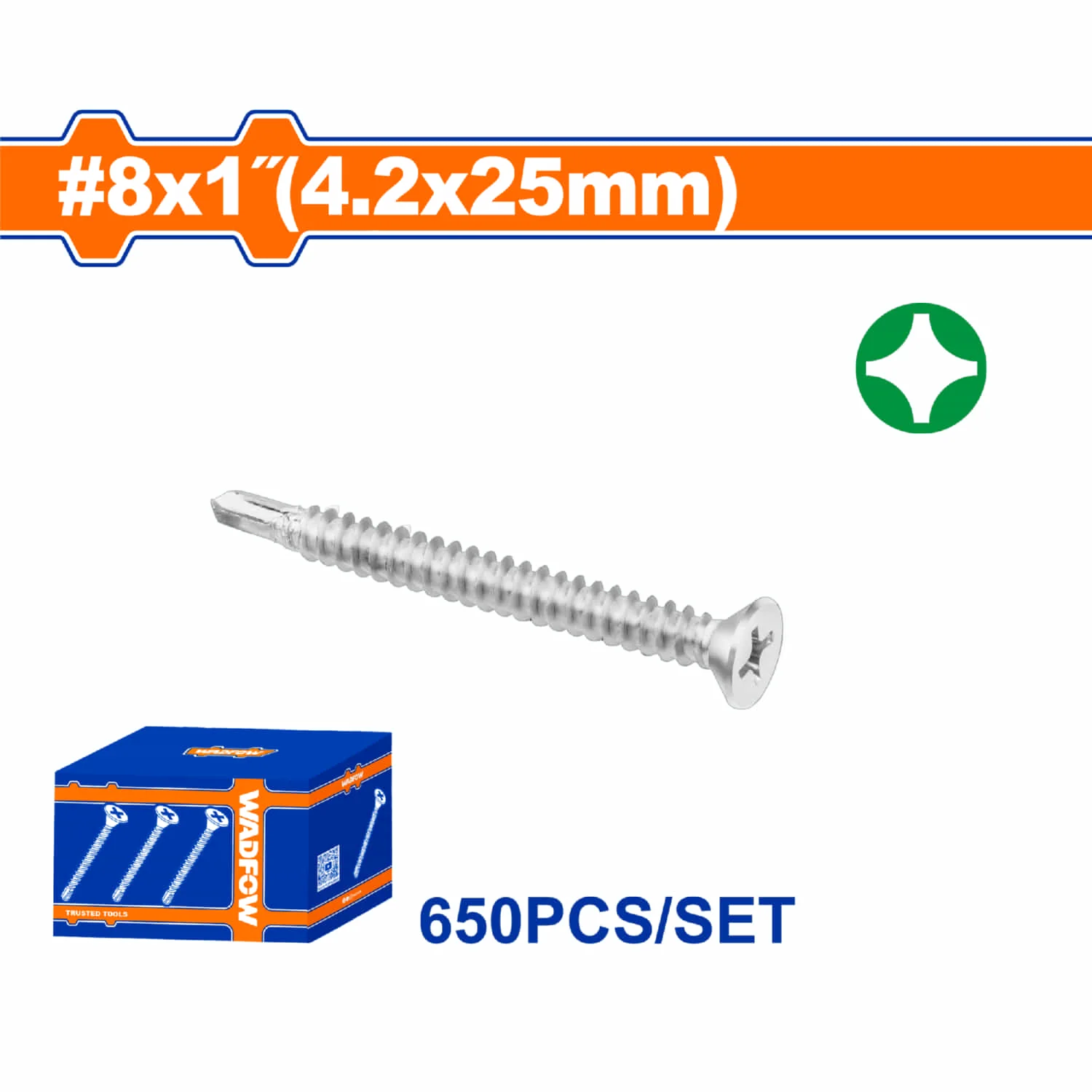 Tornillos Punta Broca  Phillips Avellanado. Acabado Zinc. Para Perforar - Image 6