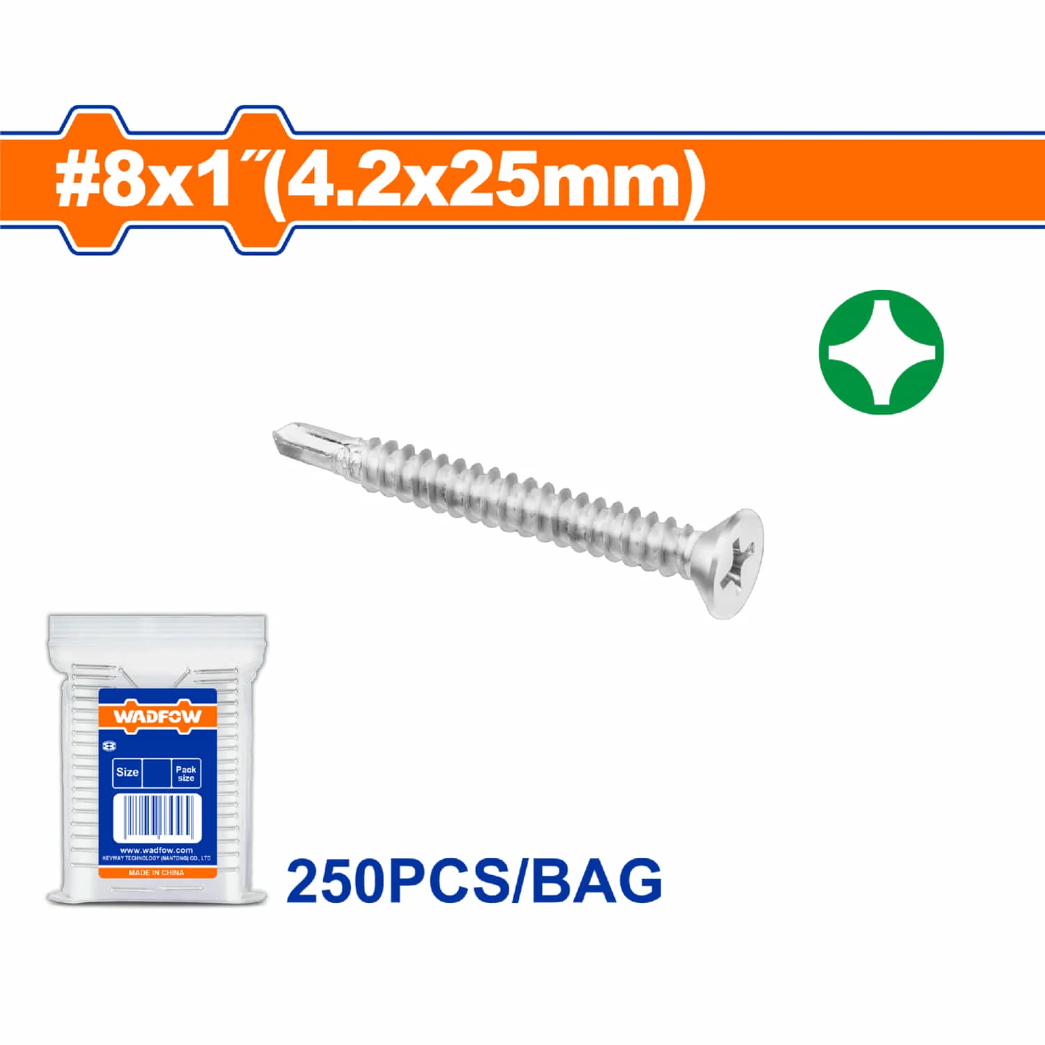 Tornillos Punta Broca Phillips Avellanado. Acabado Zinc. Para Perforar. - Image 3