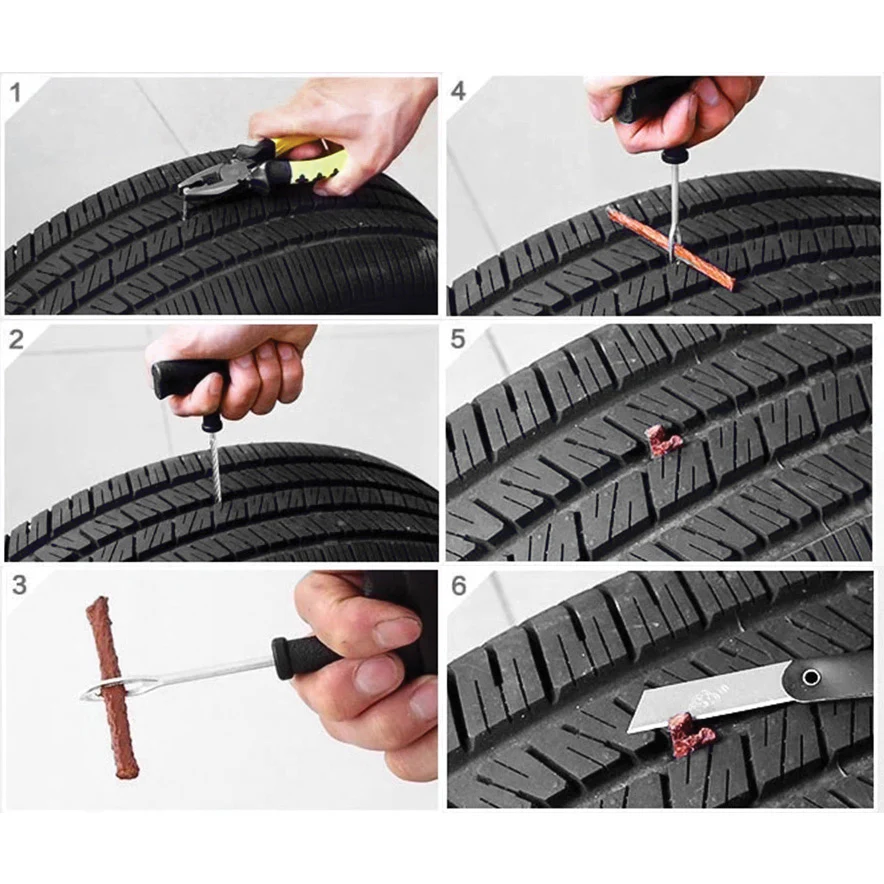 Kit De Reparación Para Llantas Pinchadas De Automóviles, Motocicletas, Bicicletas - Image 3