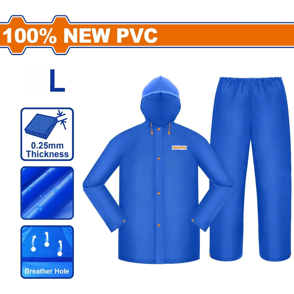 Trajes De Lluvia Pantalón Y Gabardina. 100%PVC. Espesor 0.25Mm. Impermeable. - Image 2