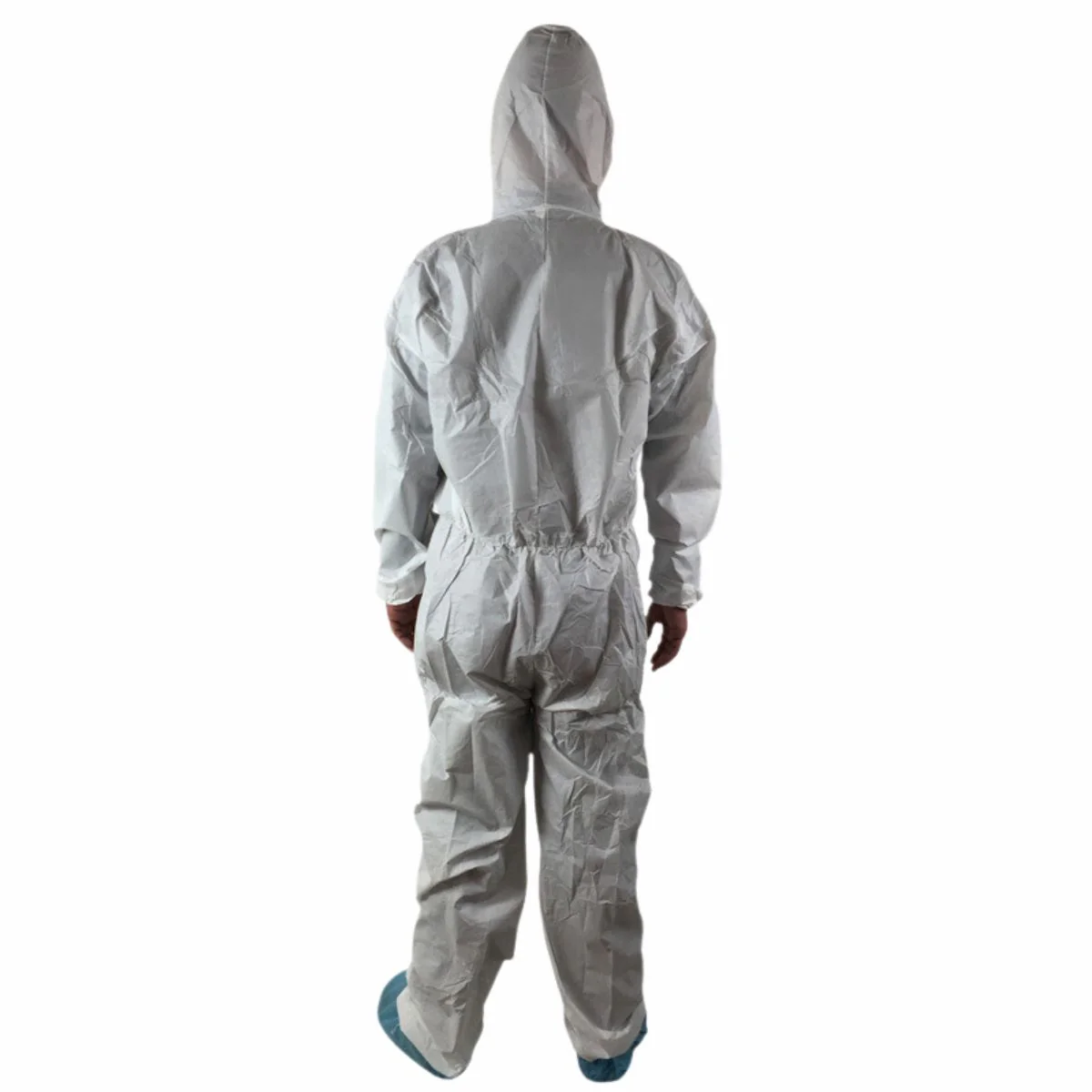 Overol Traje De Protección Completa De Cuerpo (1 PIEZA). Color Blanco Desechable Con Capucha. - Image 3