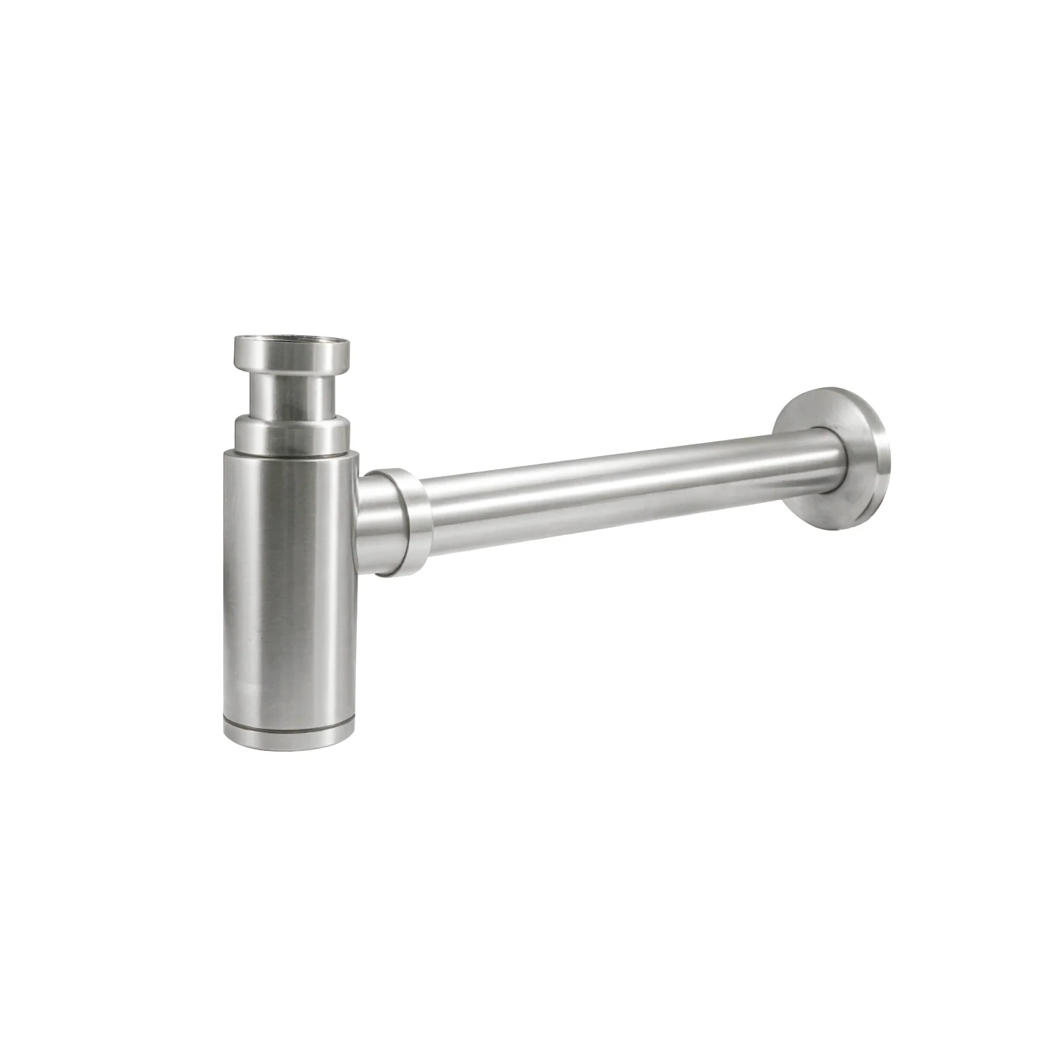 Trampa Para Lavamanos 1 1/4". Desagüe En Acero Inoxidable Con Acabado Satinado Y Sifón Antiobstrucción. - Image 2
