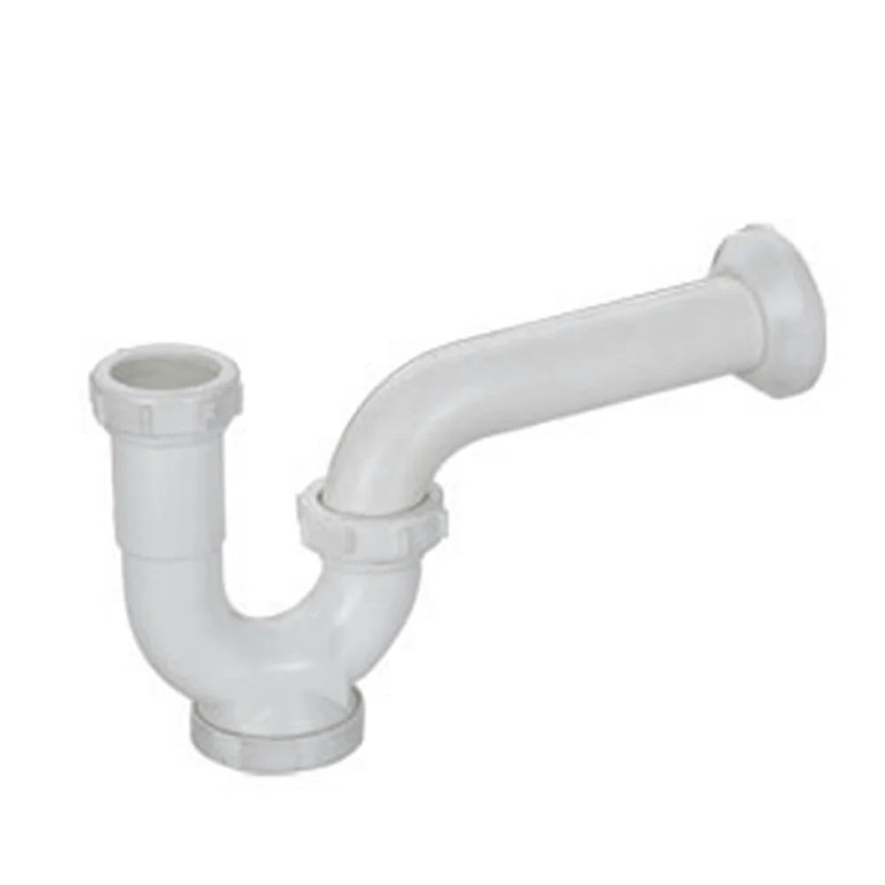 Trampa PVC Sifón Drenaje A Pared 1 1/4". Con Compuerta De Limpieza NESSATI