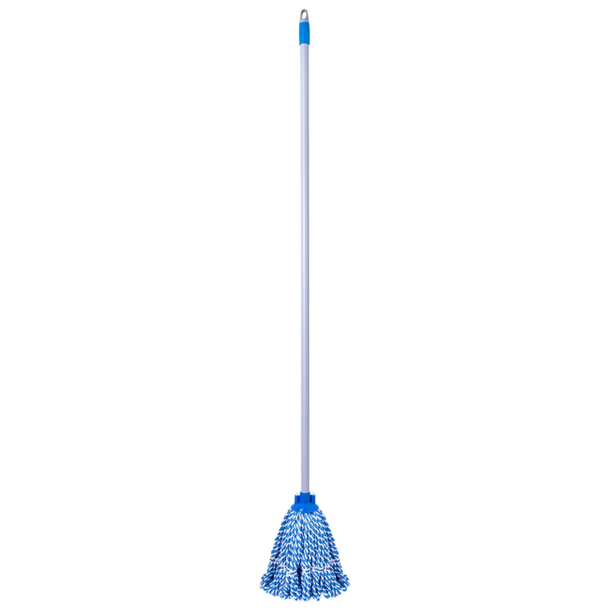 Trapeador De Hilo De Poliéster. Mopa Absorbente Para Limpieza. Lampazo Con Mango Metálico De 120Cm.