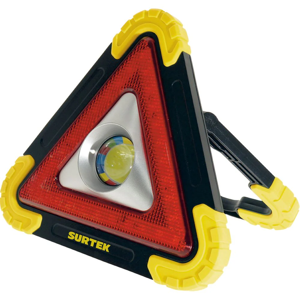 Triangulo Reflector LED Solar 10" Surtek - Image 3
