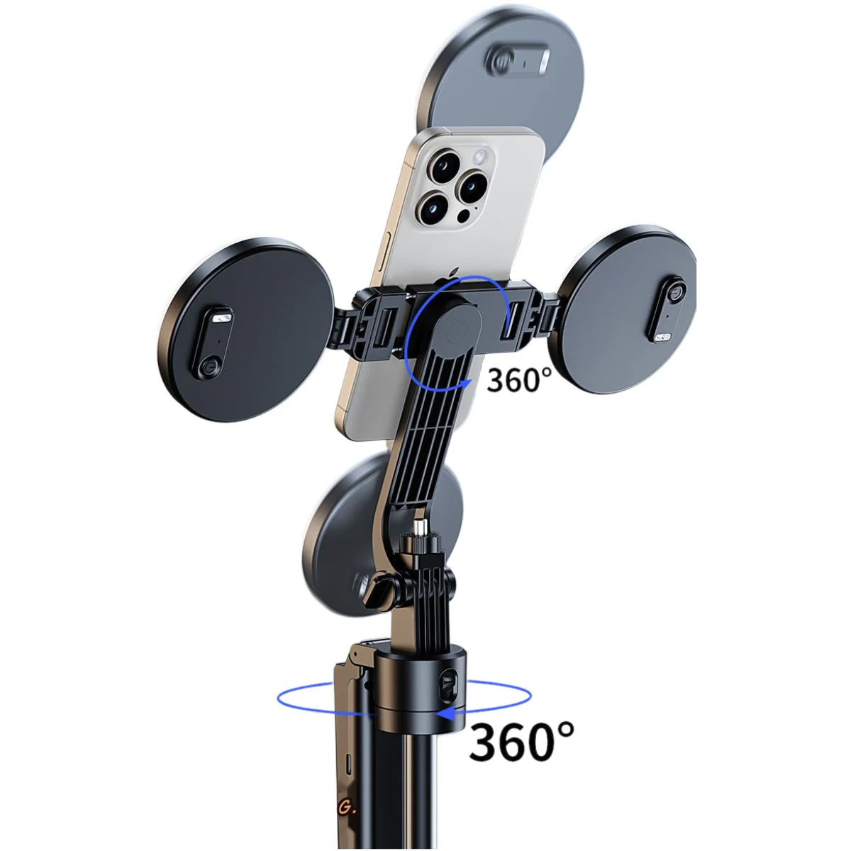 Trípode Para Teléfono Con Aro De Luz LED. Palo Selfie Con Luz A Control Remoto. Soporte De Trípode De Viaje. Ideal Para Blogger E Influencers. - Image 3