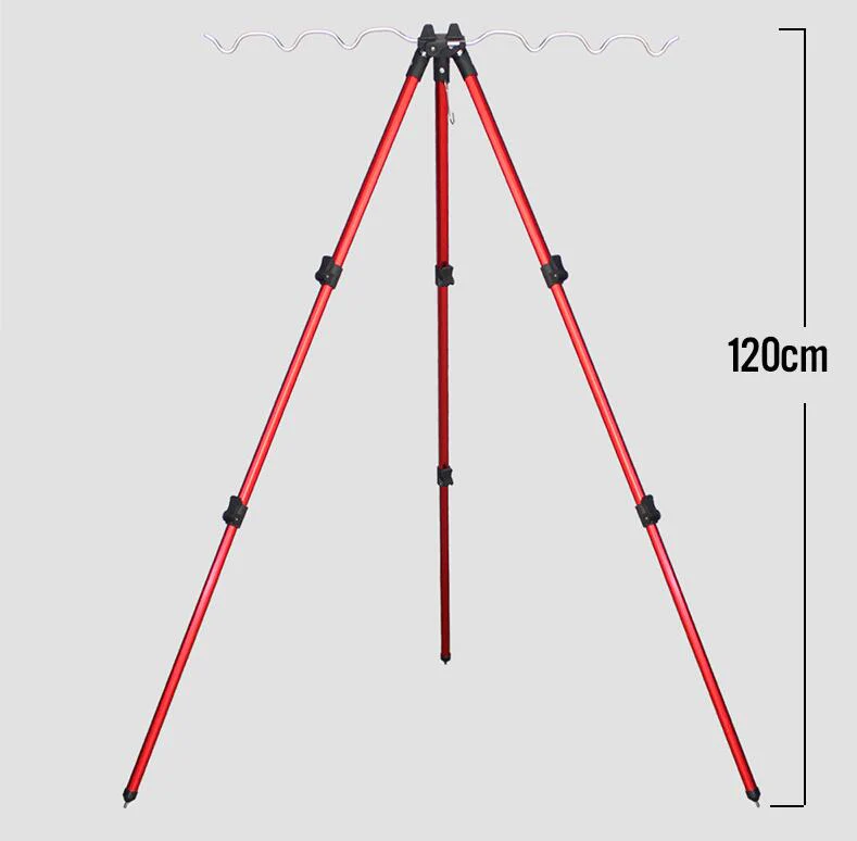 Tripode Soporte De Cañas De Pesca ROJO - Image 5