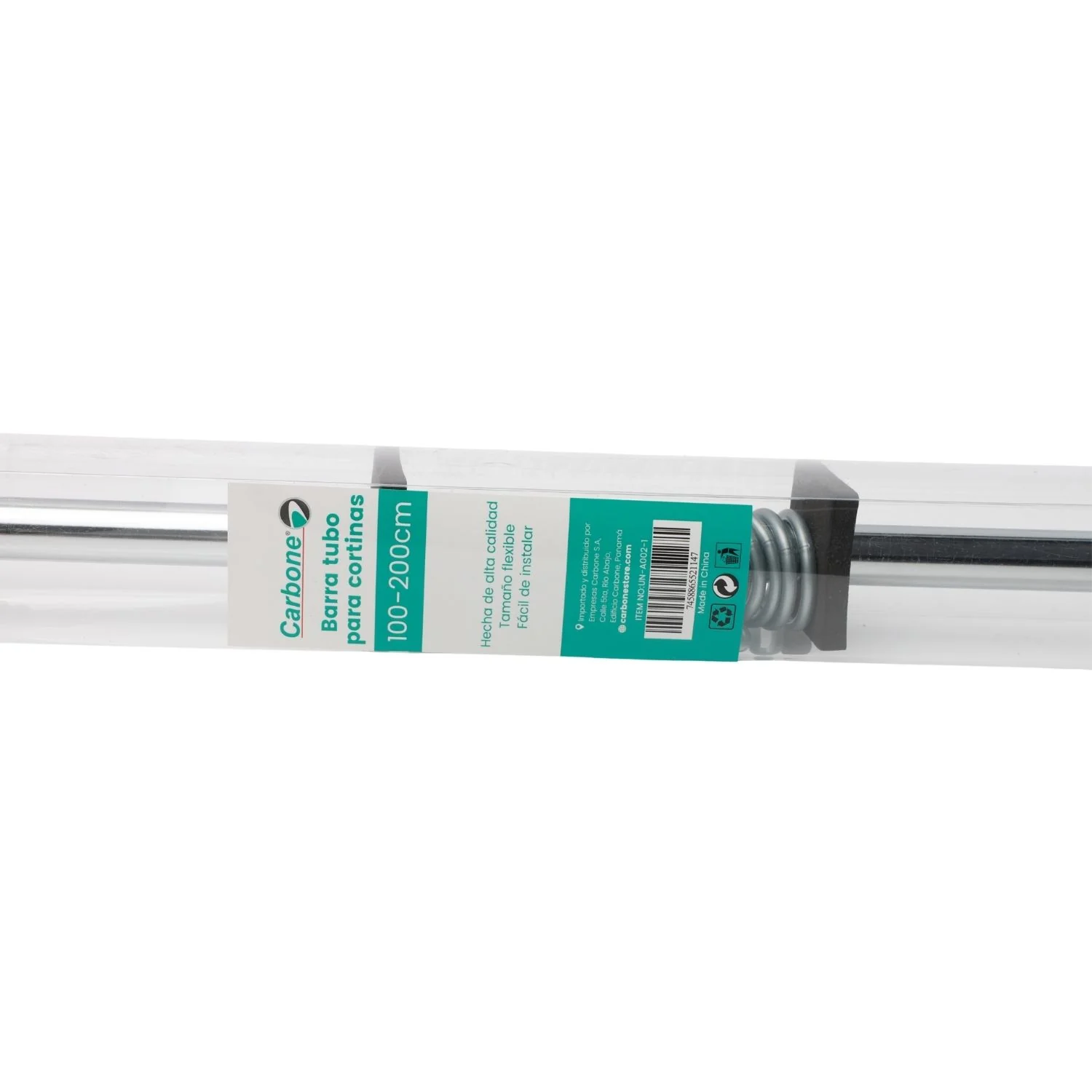 Tubo Barra Ajustable Para Cortinas , Closets. Barra Extensible. Color Acero Inoxidable 100-200Cm. - Image 5