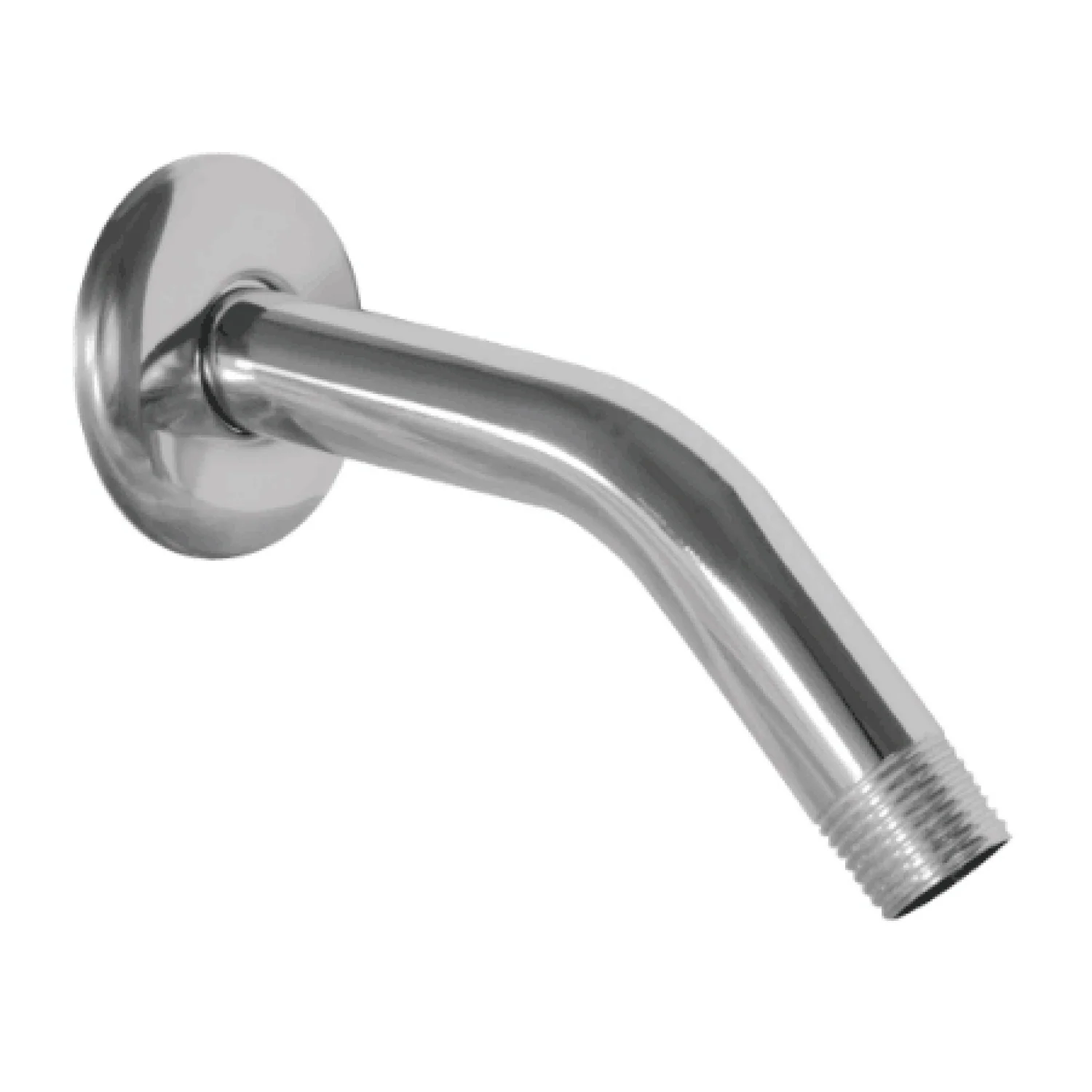 Tubo Para Ducha Con Chapetón. Brazo Para Regadera (16Cm). Cromado. - Image 2