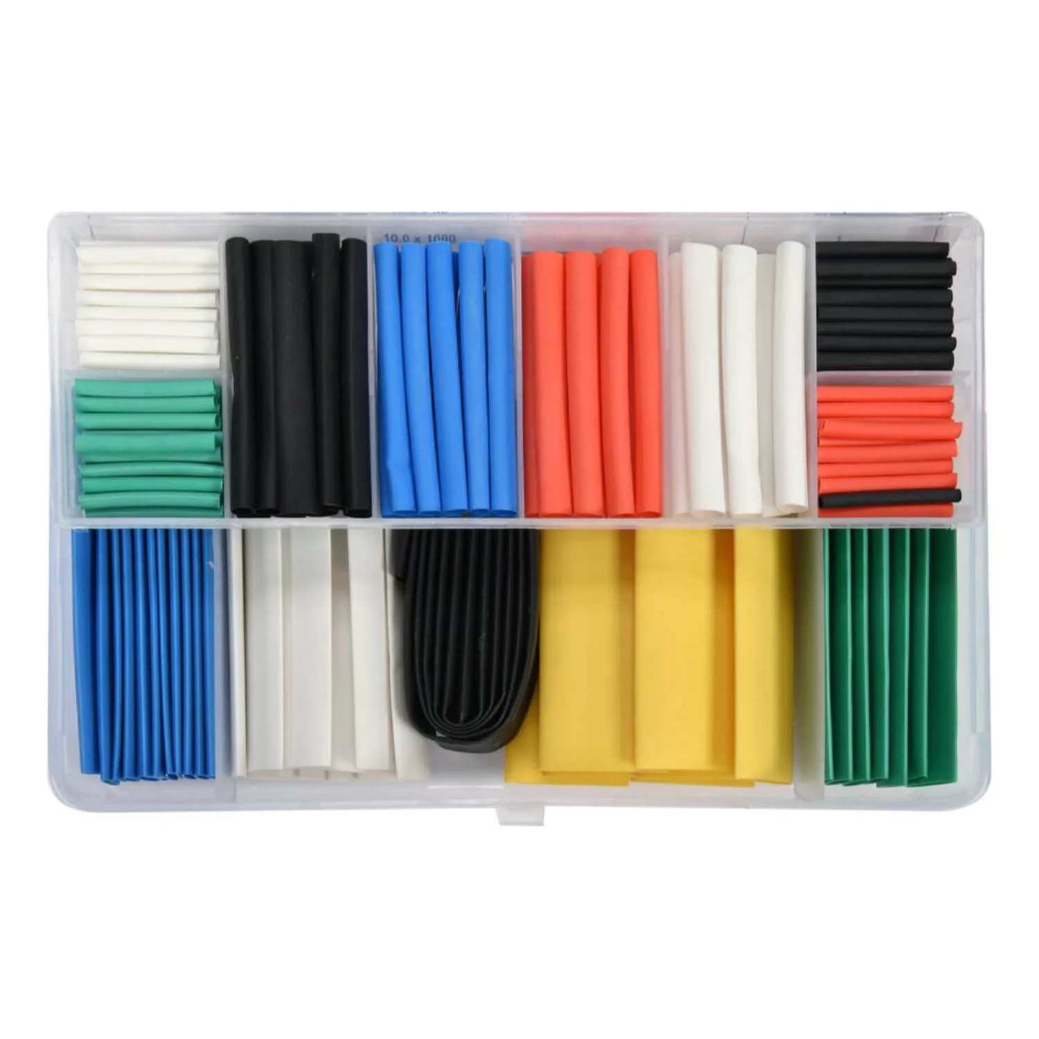 Tubos Termorretráctiles Termoencojibles De Colores. Manguitos De Poliolefinas. Tamaños Surtidos. Set De 171 Piezas.