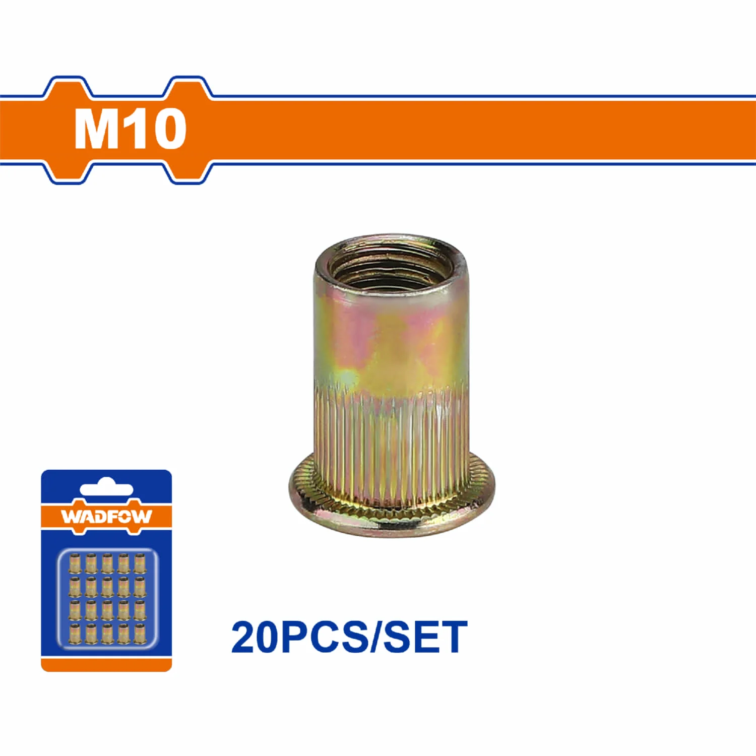 Tuercas Remachables De Acero Al Carbono Con Acabado Zincado (Set De 20 Piezas) - Image 7