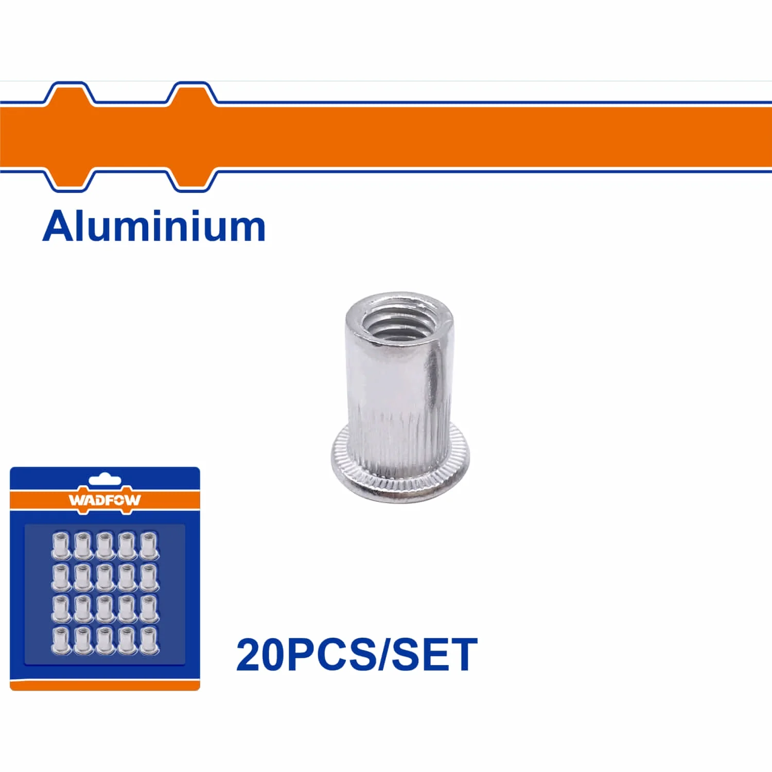 Tuercas Remachables De Aluminio Anodizado (Set De 20 Piezas)