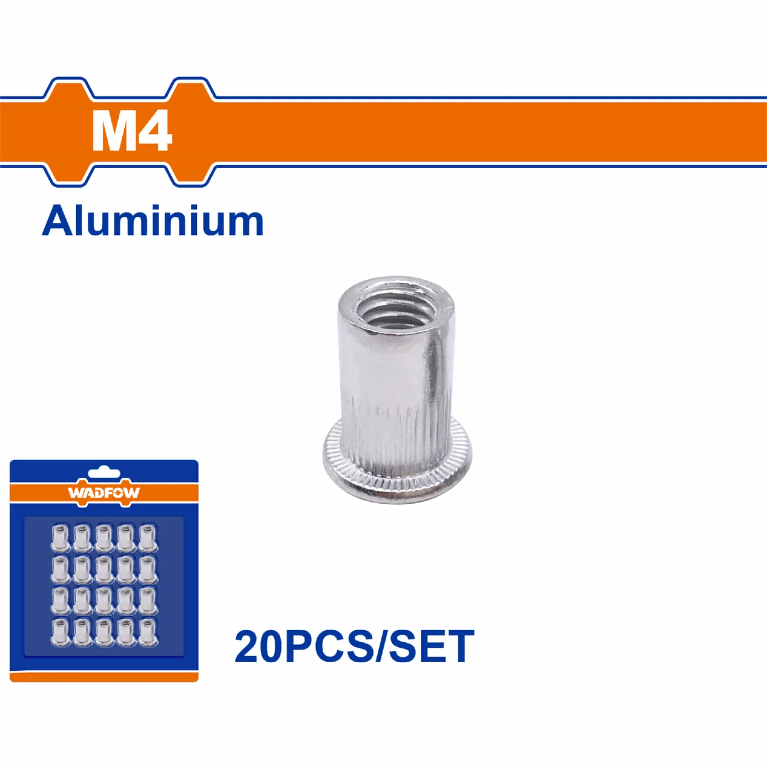 Tuercas Remachables De Aluminio Anodizado (Set De 20 Piezas) - Image 3