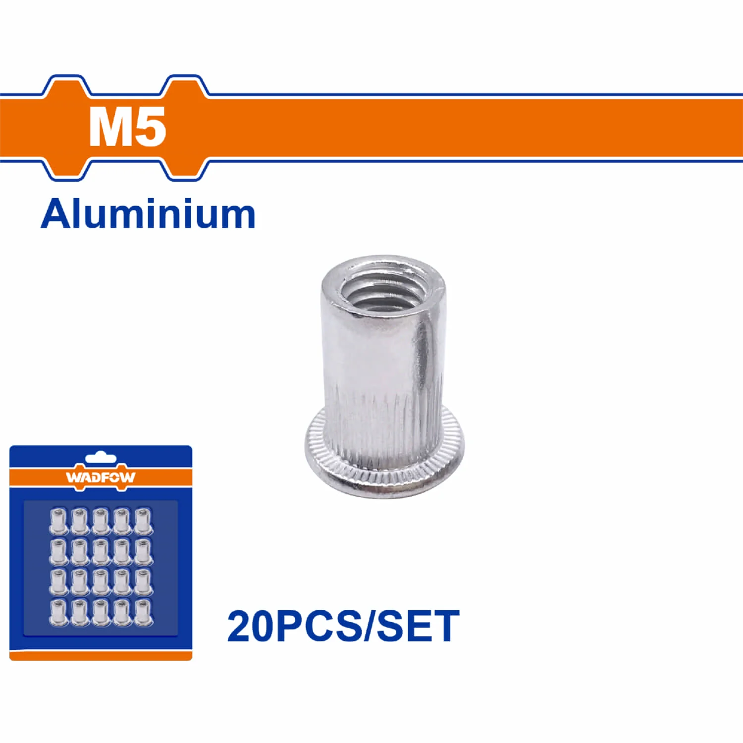 Tuercas Remachables De Aluminio Anodizado (Set De 20 Piezas) - Image 4