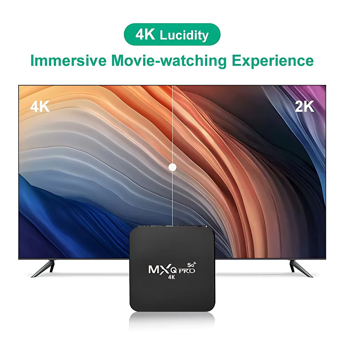 TV Box Android 11.1 4K Ultra HD Con Wifi 5G. Convierte Tu TV En Smart. Cajilla Smart Para Televisor. Ideal Para Youtube, Netflix Y Más - Image 2