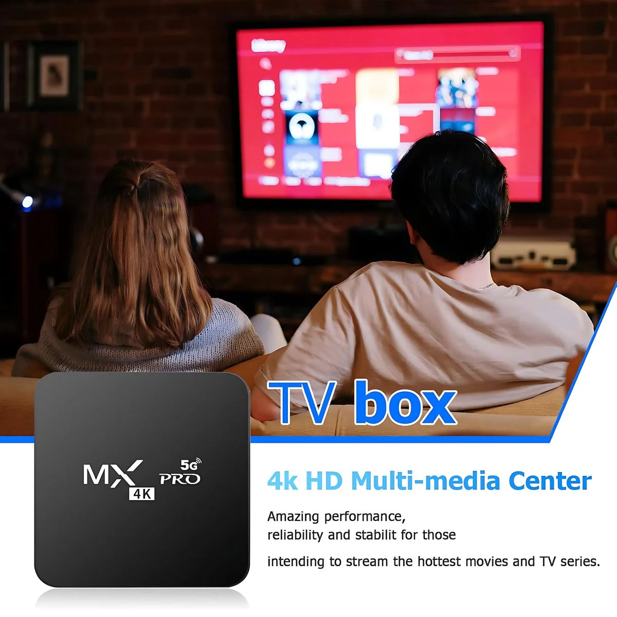 TV Box Android 11.1 4K Ultra HD Con Wifi 5G. Convierte Tu TV En Smart. Cajilla Smart Para Televisor. Ideal Para Youtube, Netflix Y Más - Image 4