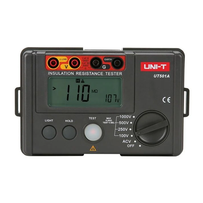 UNI-T Megohmetro Digital (Medidor De Aislamiento) Medidor De Resistencia De Aislamiento Y Voltage AC