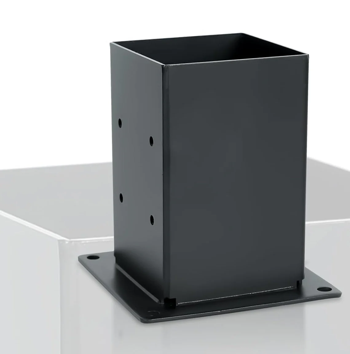 Base Tubo Cuadrado Union Pergolas WPC Exteriores Soporte Para Tubo 4"X4" - 100X100 Mm