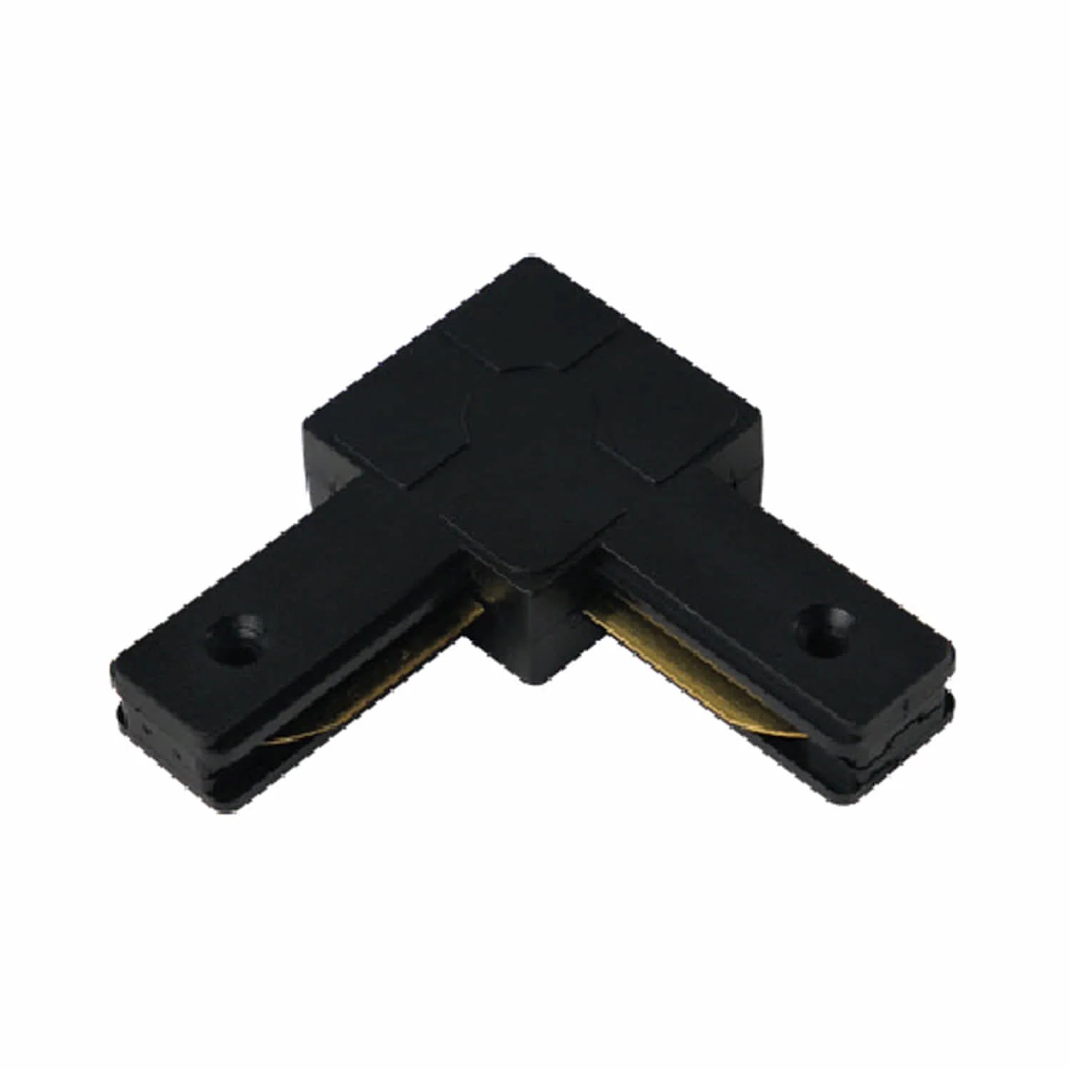 Unión En Forma De 'L' Para Riel Negro Para Lamparas LED Iluminación.