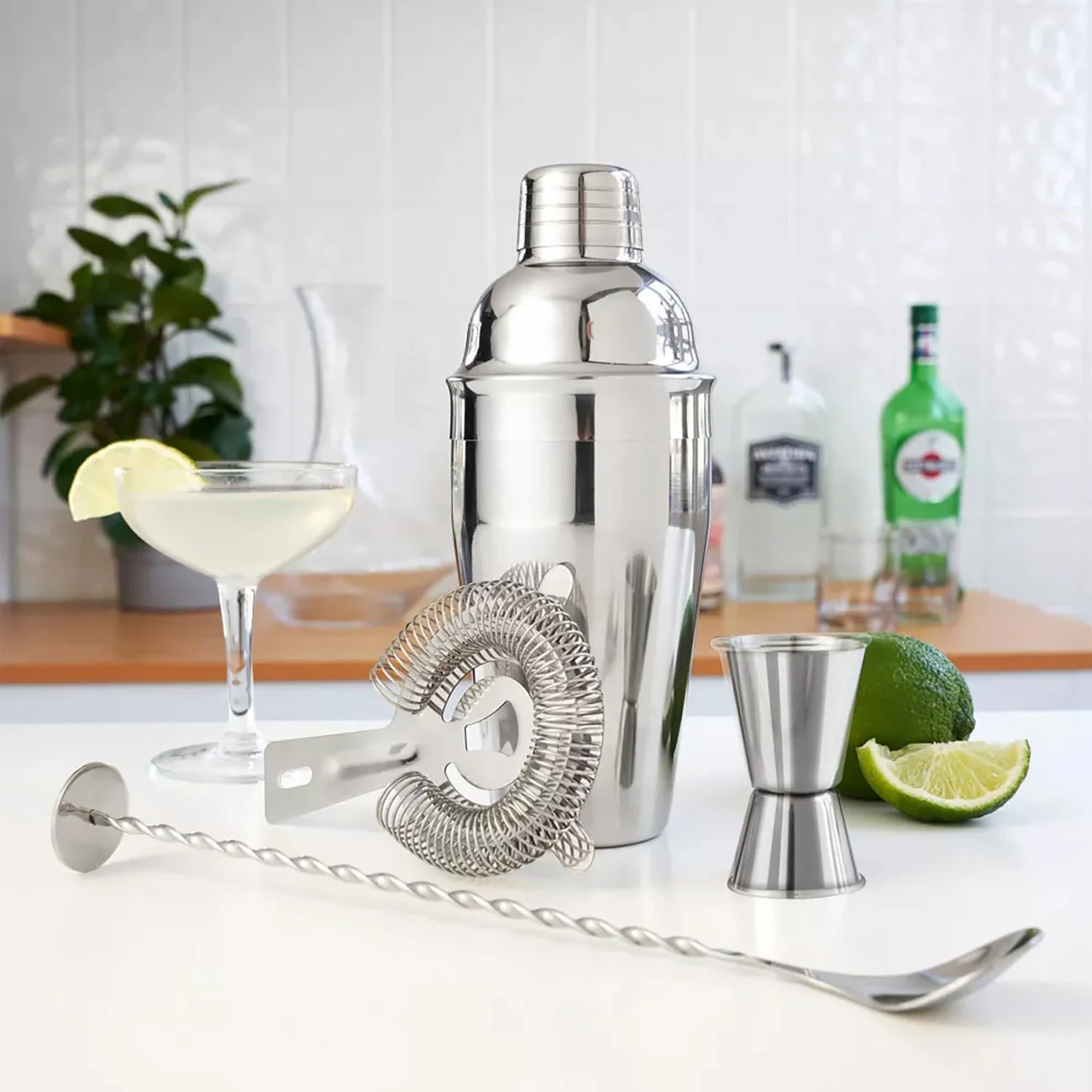 Set De Cocteleria De Acero Inoxidable. Juego De Accesorios De Bar Para Cócteles. Set Shaker (6 Piezas) - Image 2