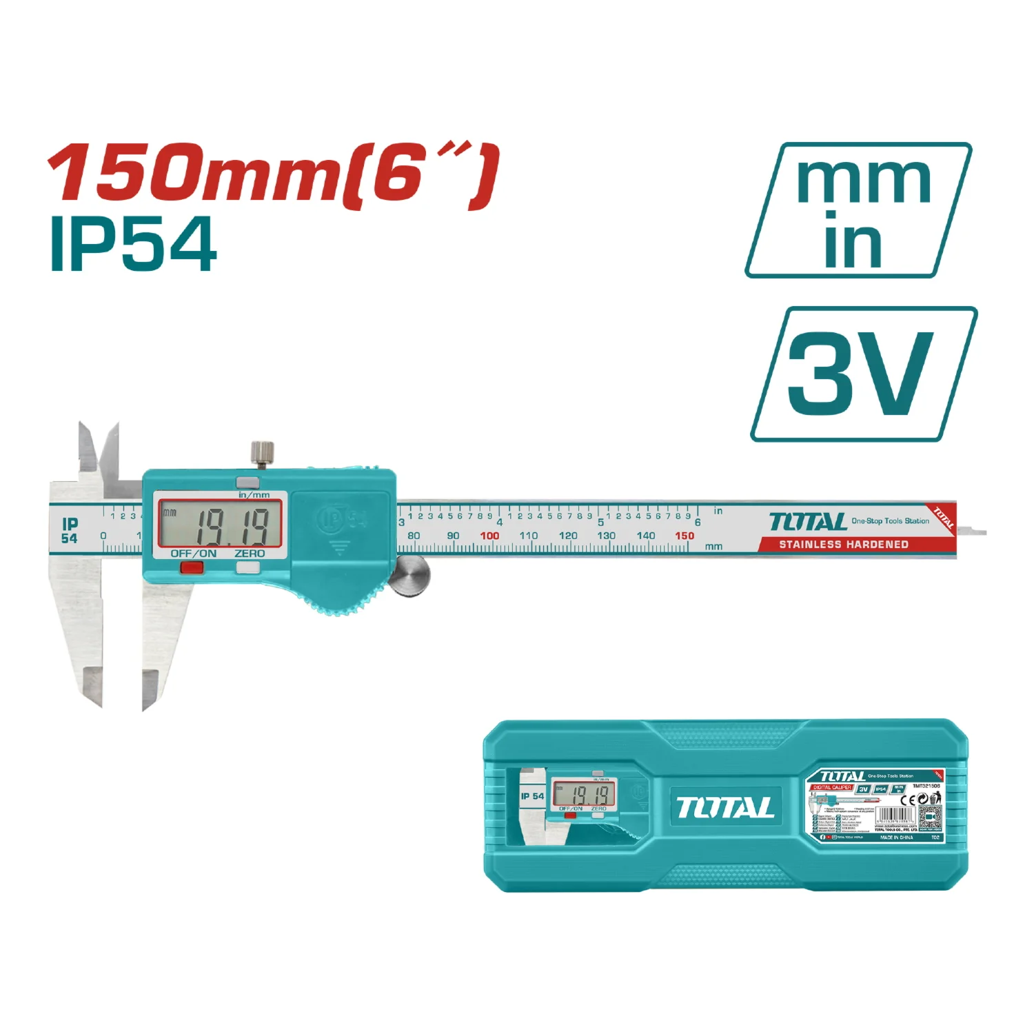 Vernier Calibrador Digital Rango 0-150 Mm . Lee Cada 0.01 Mm. Metrico Y Pulgadas. - Image 2
