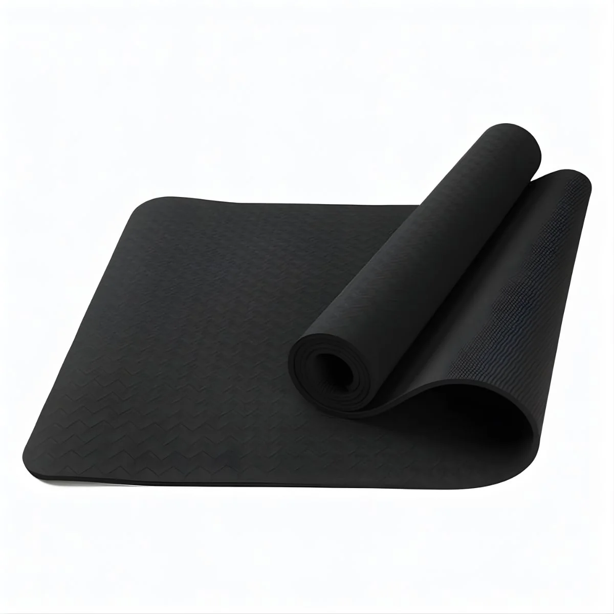 Yoga Mat Antideslizante Negra (183X68cmx8mm). Colchoneta Para Yoga. Ideal Para Pilates, Ejercicio Y Entrenamiento. - Image 3