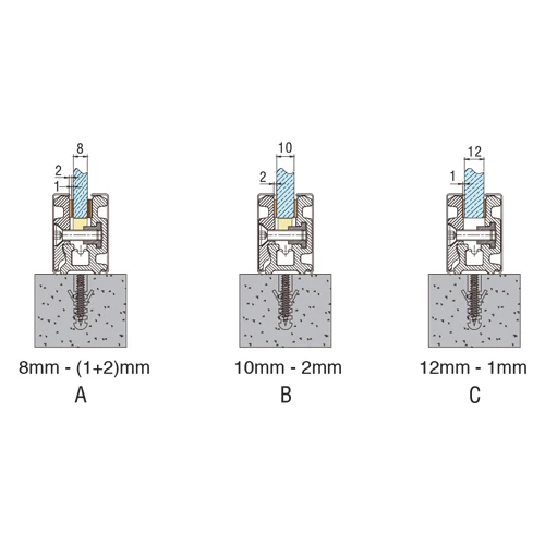 Zocalo 46Mmx3mt Acero Inox Cover Acero Inox.Sist Bloque No Req. Saque Incl 2 Tapas P/8-10-12Mm Brill - Image 6