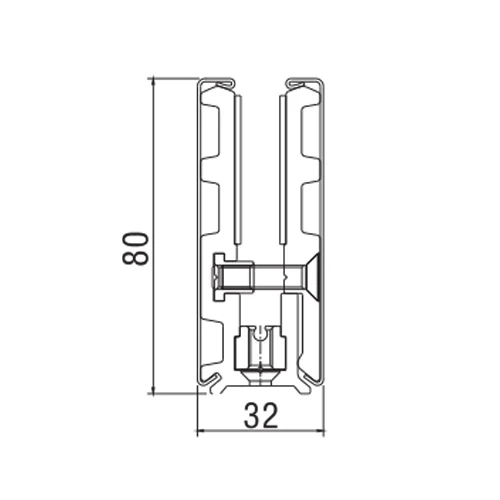 Zocalo 80Mmx3mt Acero Inox Cover Acero Inox.Sist Bloque No Req. Saque Incl 2 Tapas P/8-10-12Mm Brill - Image 2