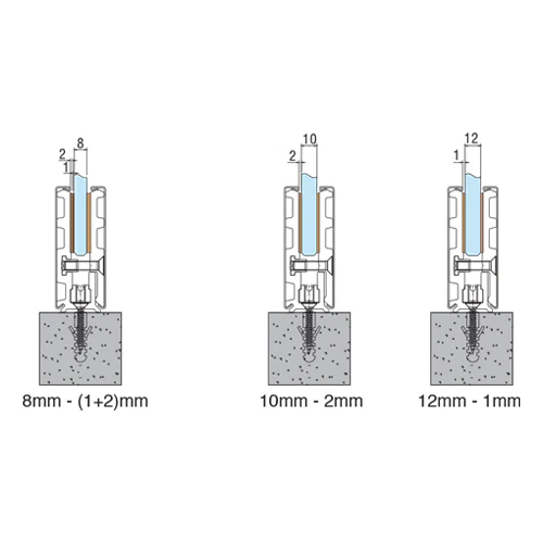 Zocalo 80Mmx3mt Acero Inox Cover Acero Inox.Sist Bloque No Req. Saque Incl. 2 Tapas P/8-10-12Mm Sati - Image 3