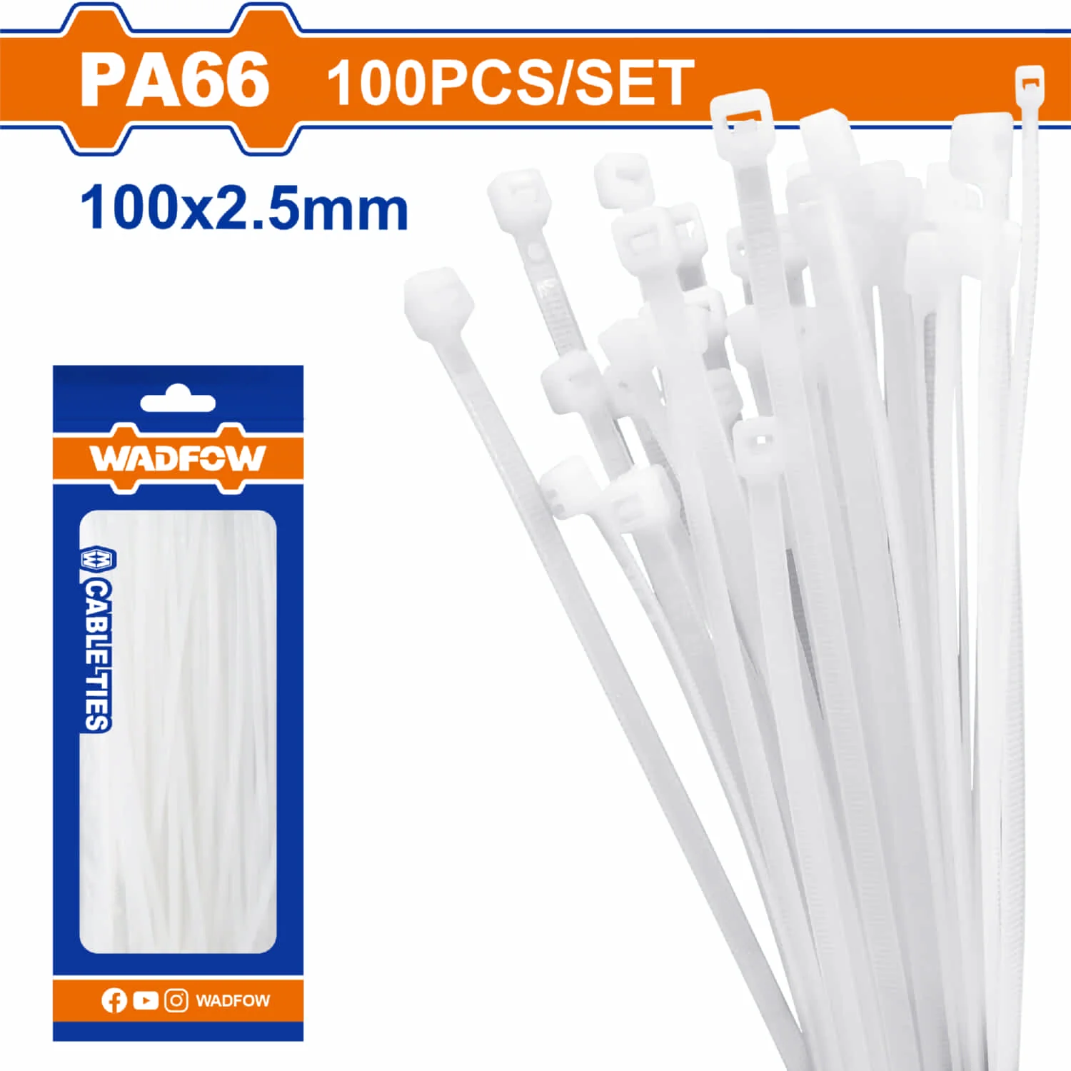 Zunchos Plásticos 100 Piezas. Blanco. Nylon. Se Vende En Set. - Image 2