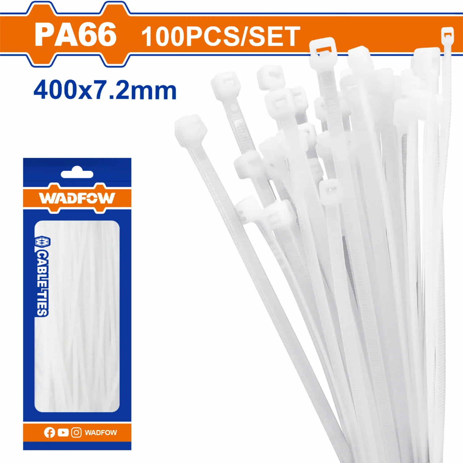 Zunchos Plásticos 100 Piezas. Blanco. Nylon. Se Vende En Set. - Image 8